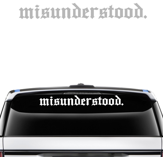 Misunderstood Banner