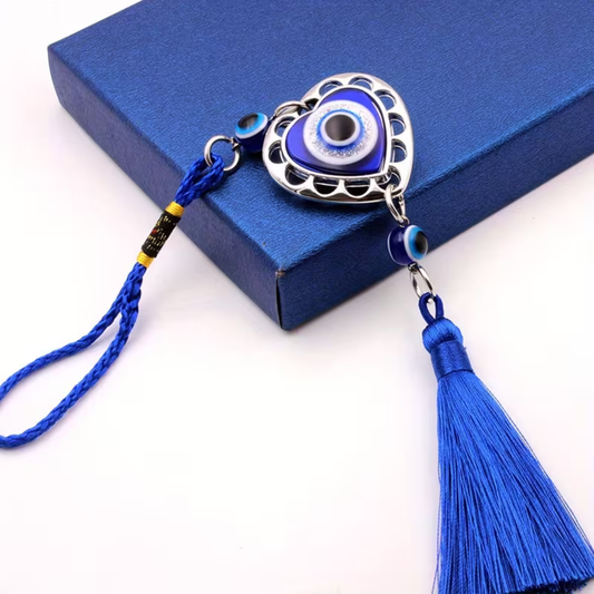 Rearview Mirror Turkey Evil Eye Tassel Car Pendant