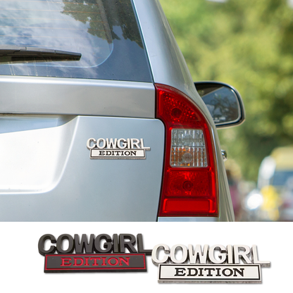 3D Pressed Metal Badge - Cowgirl Edition