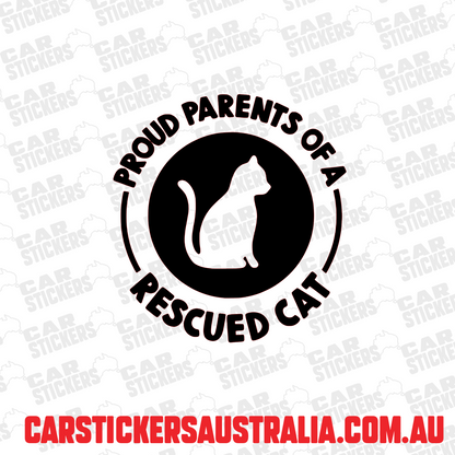 Proud Parents of a Rescue Cat