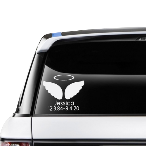 Custom Angel Wings Memorial