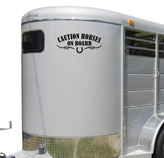 Caution Horses on Board - Multiple Sizes