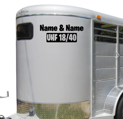 Custom UHF 18/40 with names
