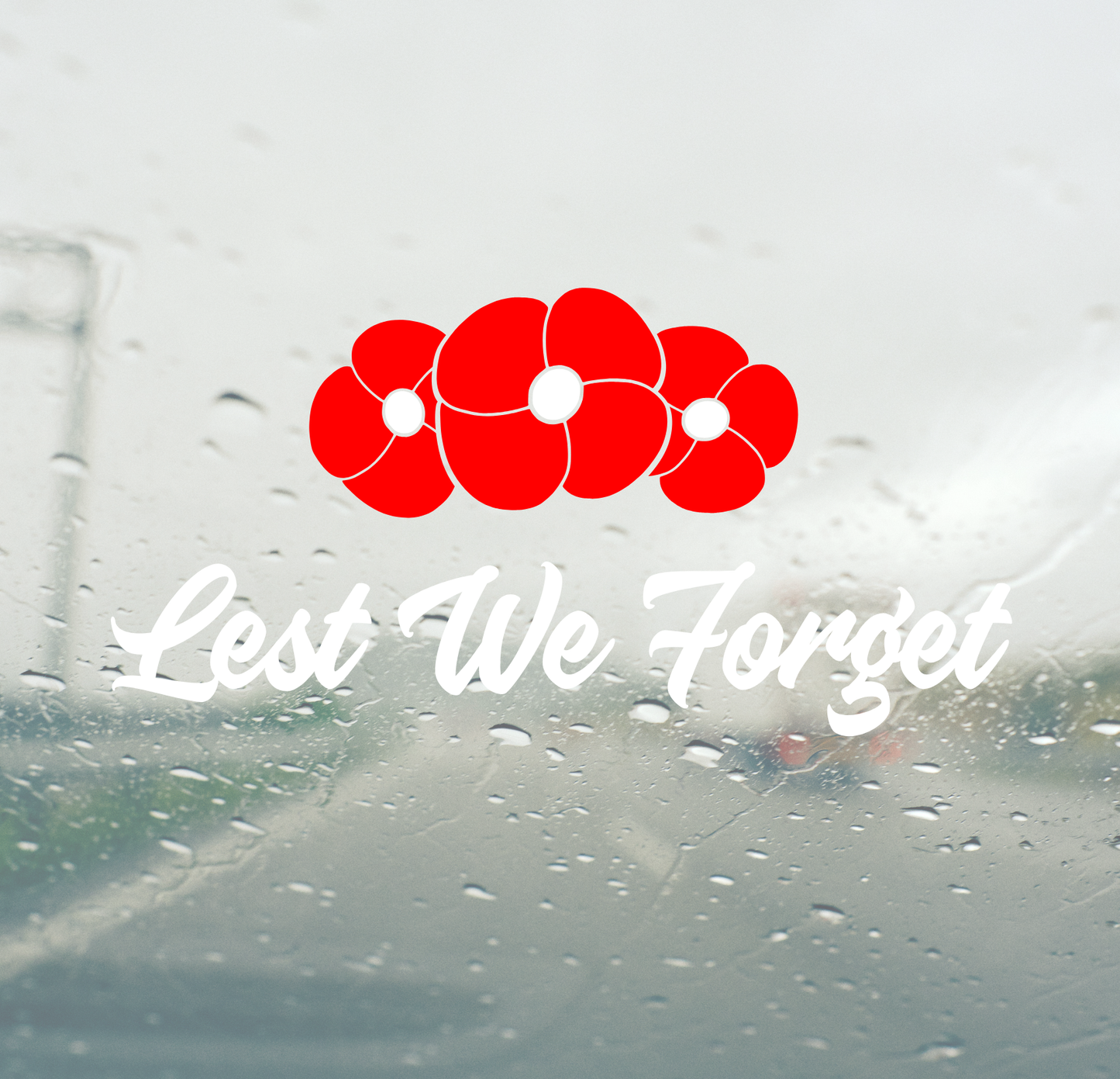 Lest We Forget with Poppies