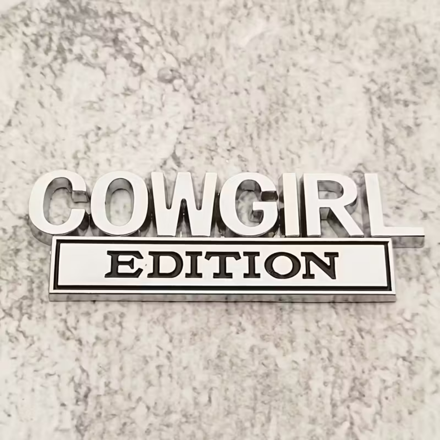 3D Pressed Metal Badge - Cowgirl Edition