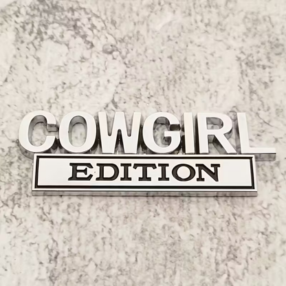 3D Pressed Metal Badge - Cowgirl Edition