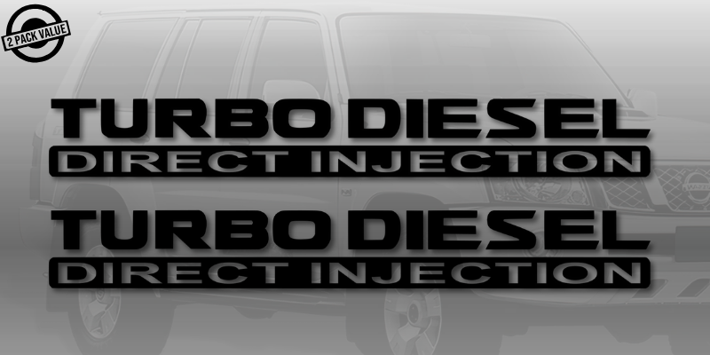 Isuzu Direct Injection Sticker Turbo Diesel Direct Injection Side Door Decals - CAR STICKERS AUSTRALIA ...