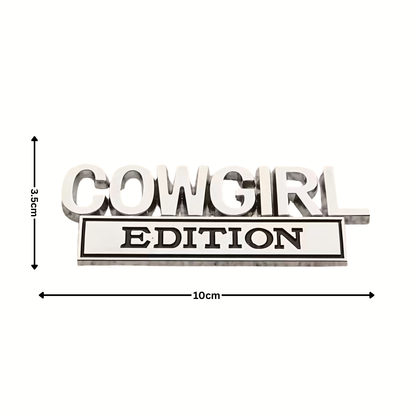 3D Pressed Metal Badge - Cowgirl Edition