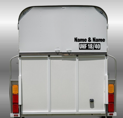 Custom UHF 18/40 with names