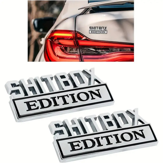3D Metal Sticker Badge Emblem - Shitbox Edition