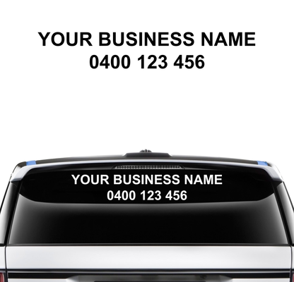 Custom Business Name & Number - 2 Lines (4 Sizes Available)