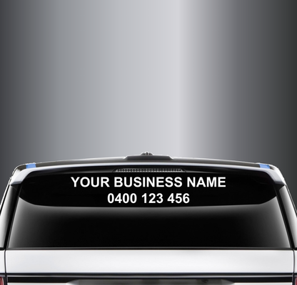 Custom Business Name & Number - 2 Lines (4 Sizes Available)