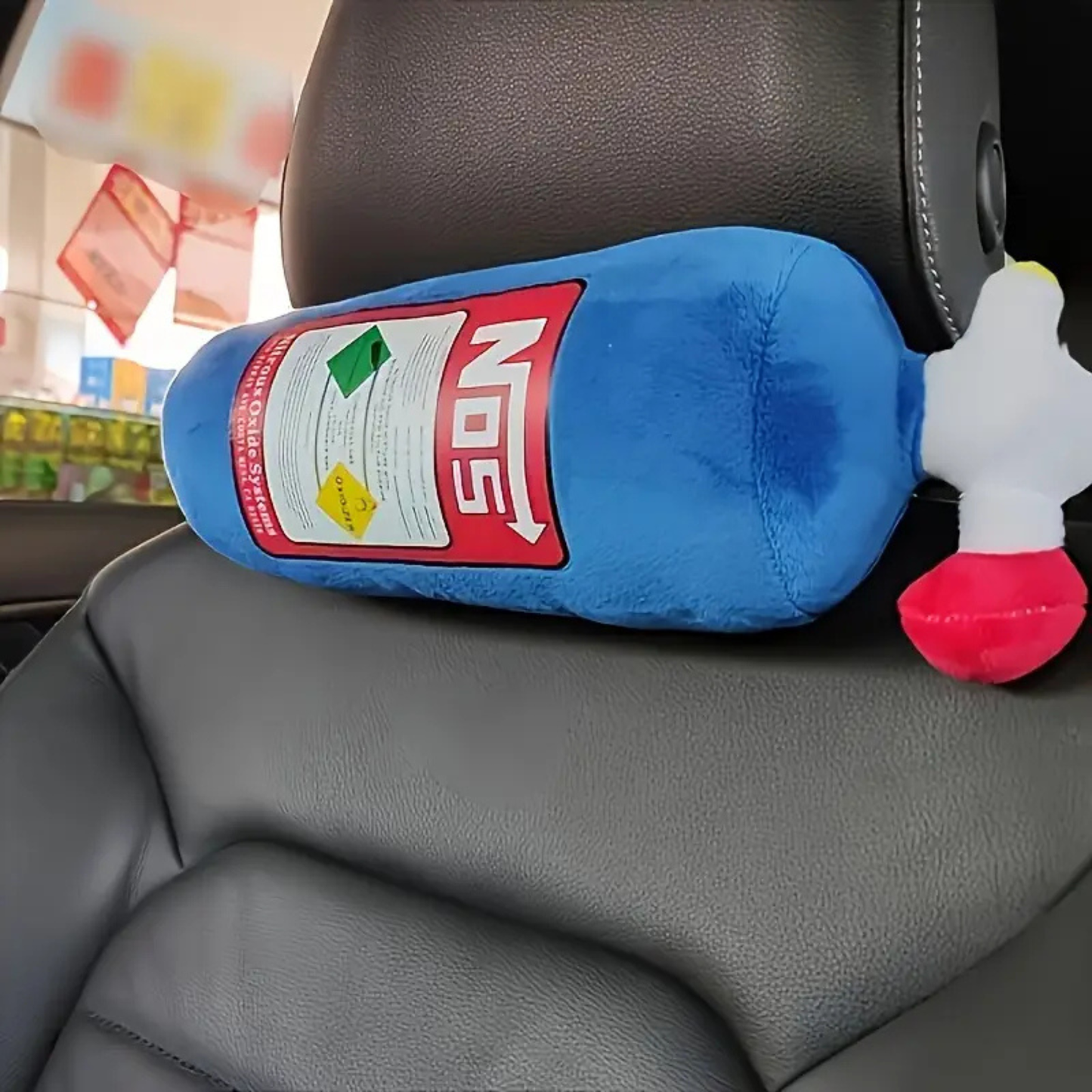 Nitrogen Nos Car Headrest Plushy