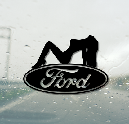 Ford Logo With Lady