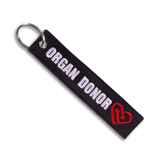 Organ Donor Keyring Jet Tag