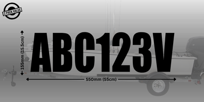 Boat Registration Number - Twin Set