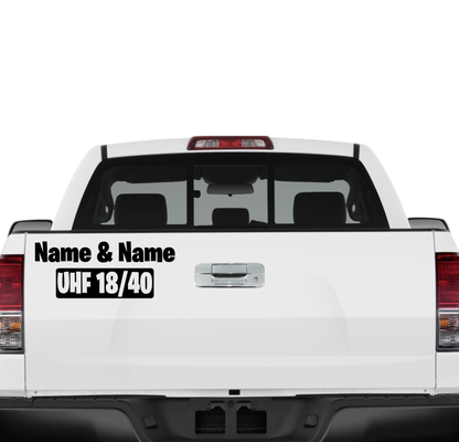 Custom UHF 18/40 with names