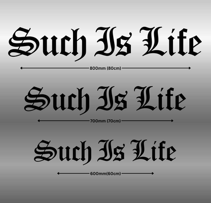 Such Is Life Banner