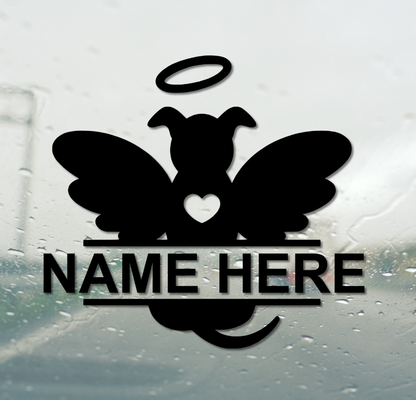 Angel Dog with Wings Memorial