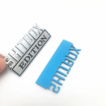 3D Metal Sticker Badge Emblem - Shitbox Edition