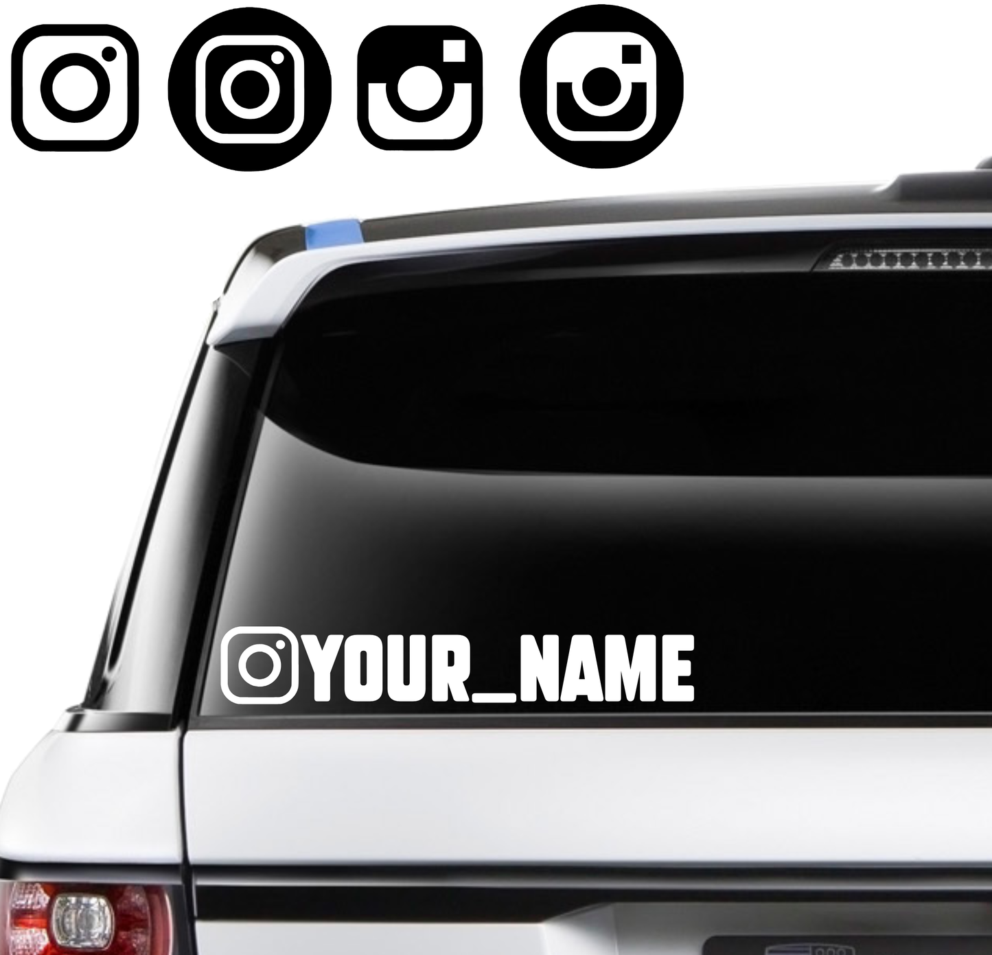 Custom Instagram Name Decal - 250mm