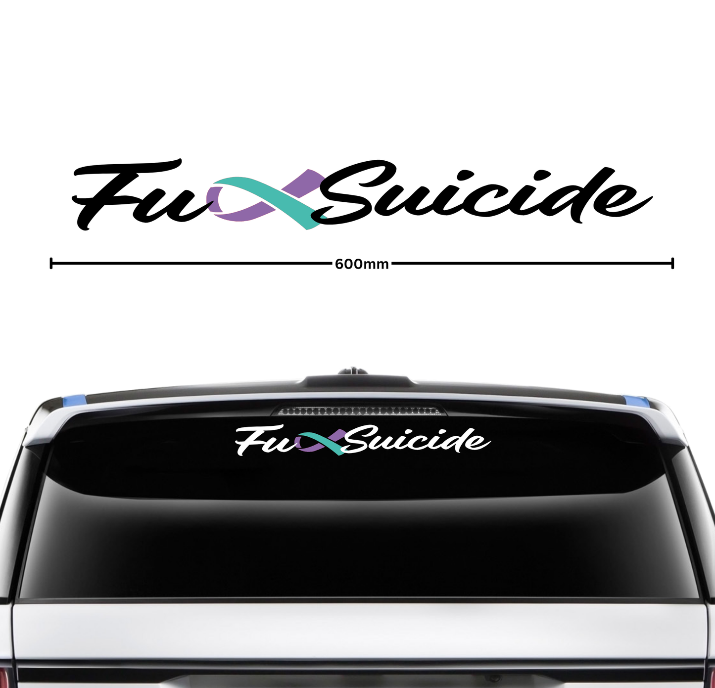 Fuck Suicide Banner - Small -  600mm