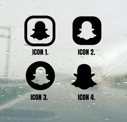 Custom Snapchat Name Decal - 250mm