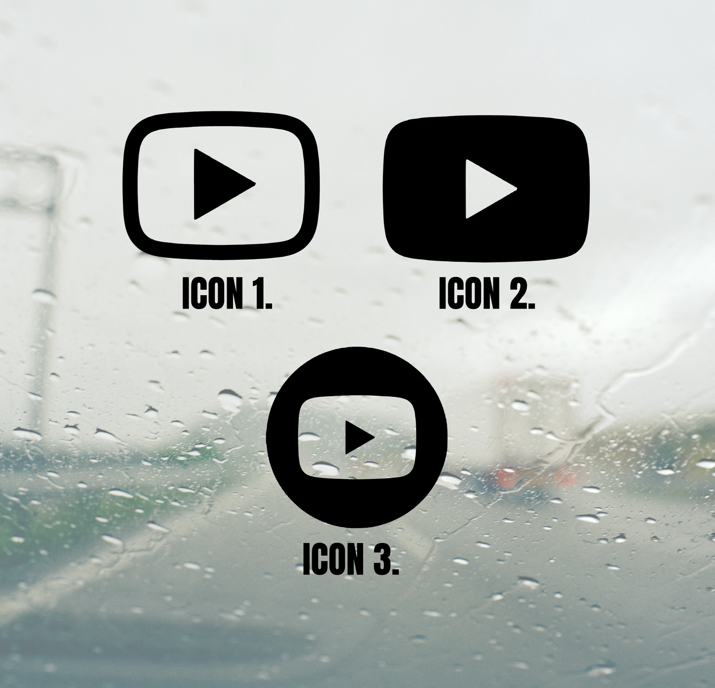 Custom YouTube Channel Decal - 280mm