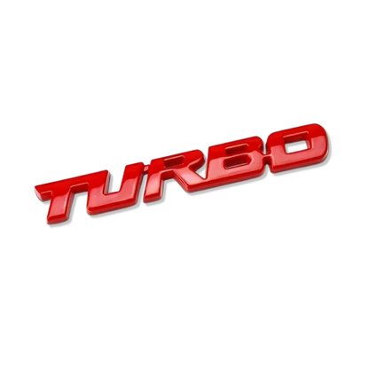 3D Metal Sticker Badge Emblem - Turbo