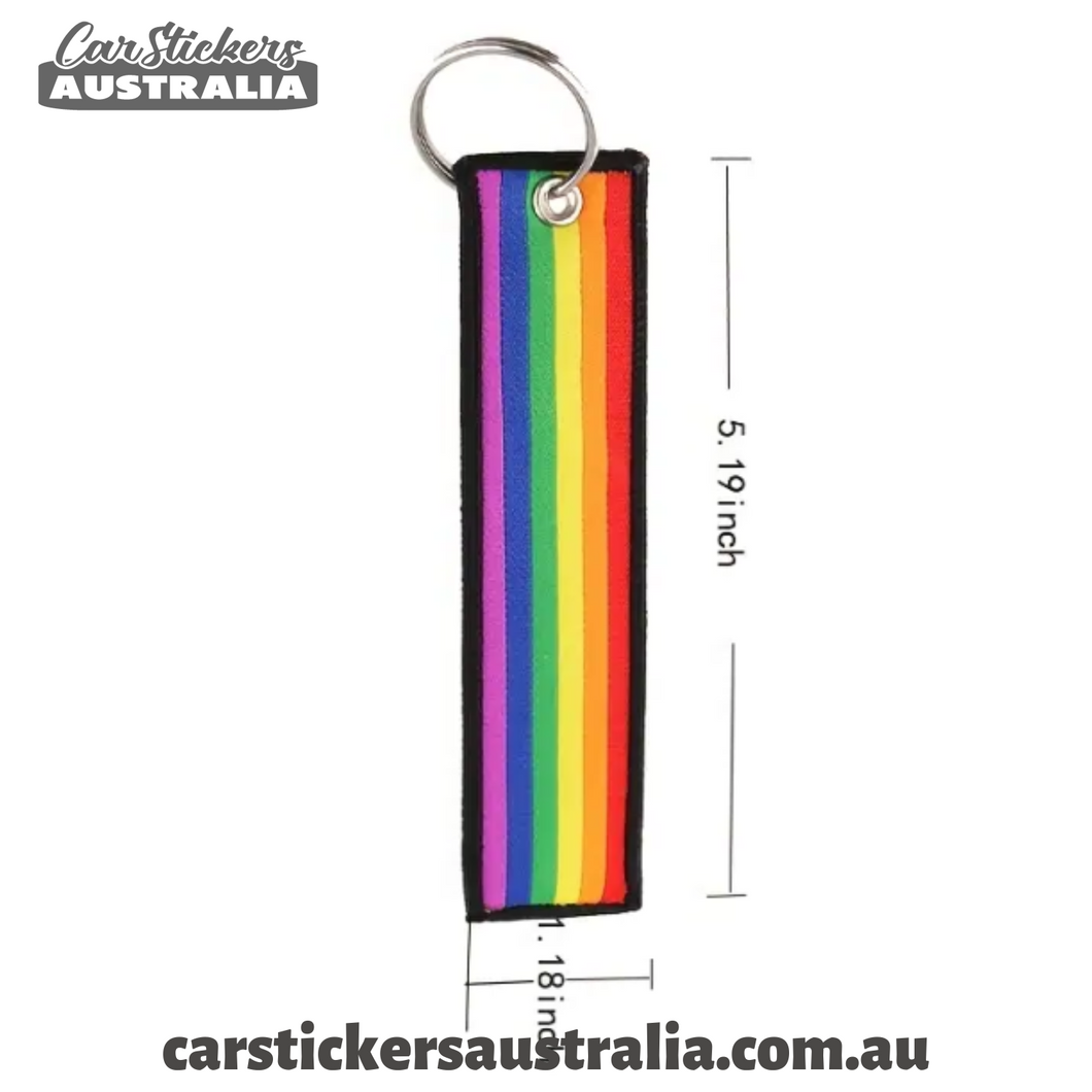 Rainbow Keyring Jet Tag