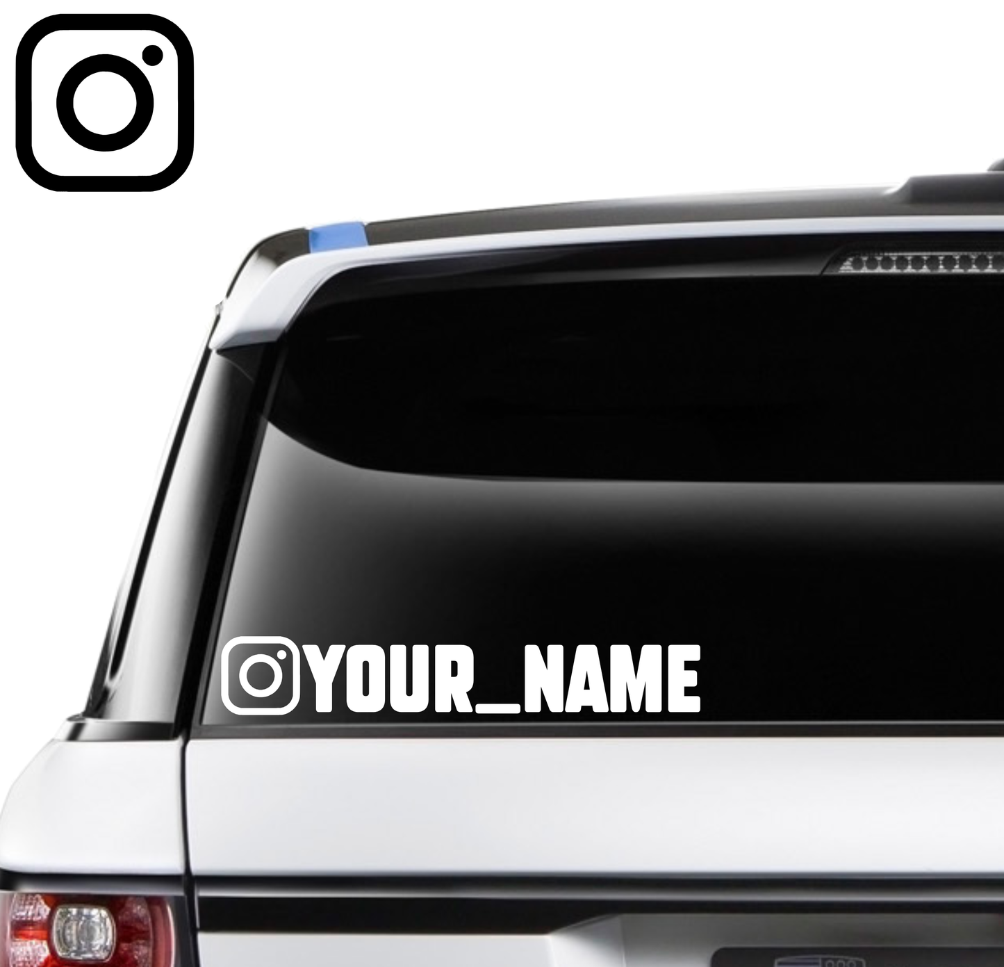 Custom Instagram Name Decal - 250mm