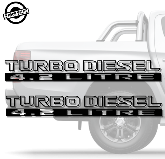 Turbo Diesel 4.2 Litre Stripe Twin Pack (Style 2)