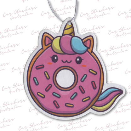 Donut Unicorn Car Air Freshener