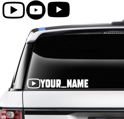 Custom YouTube Channel Decal - 280mm