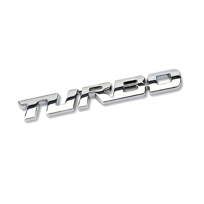 3D Metal Sticker Badge Emblem - Turbo