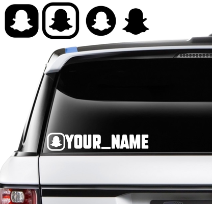 Custom Snapchat Name Decal - 250mm