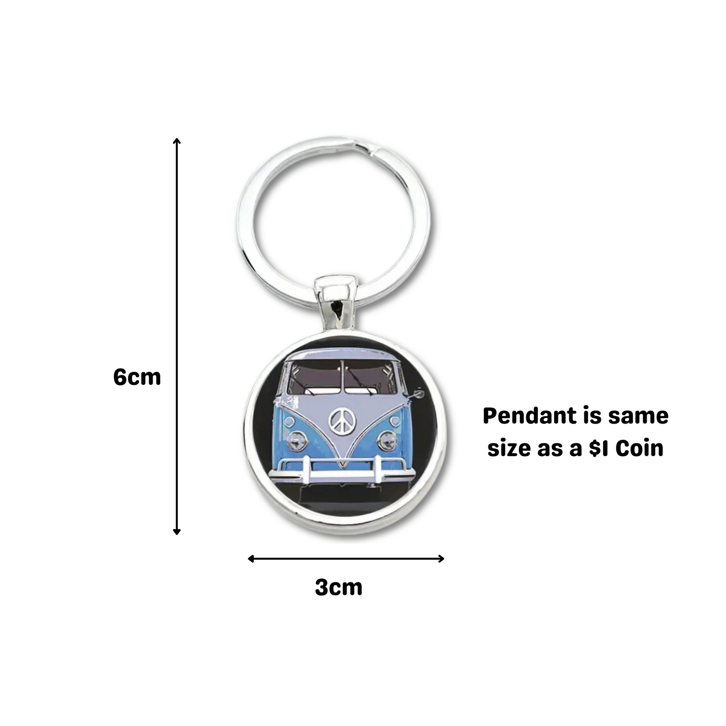 Hippy Bus Keyring
