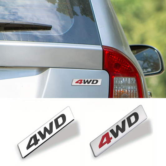 3D Pressed Metal Emblem - 4WD Badge