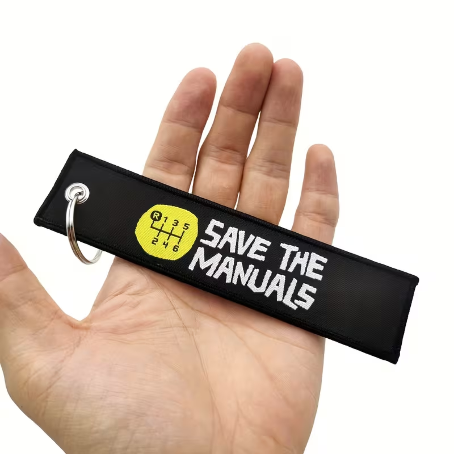 Save The Manuals Keyring Jet Tag
