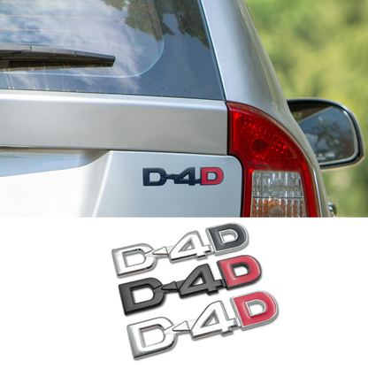 3D Metal Car Badge Logo - D-4D