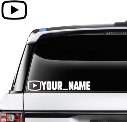 Custom YouTube Channel Decal - 280mm