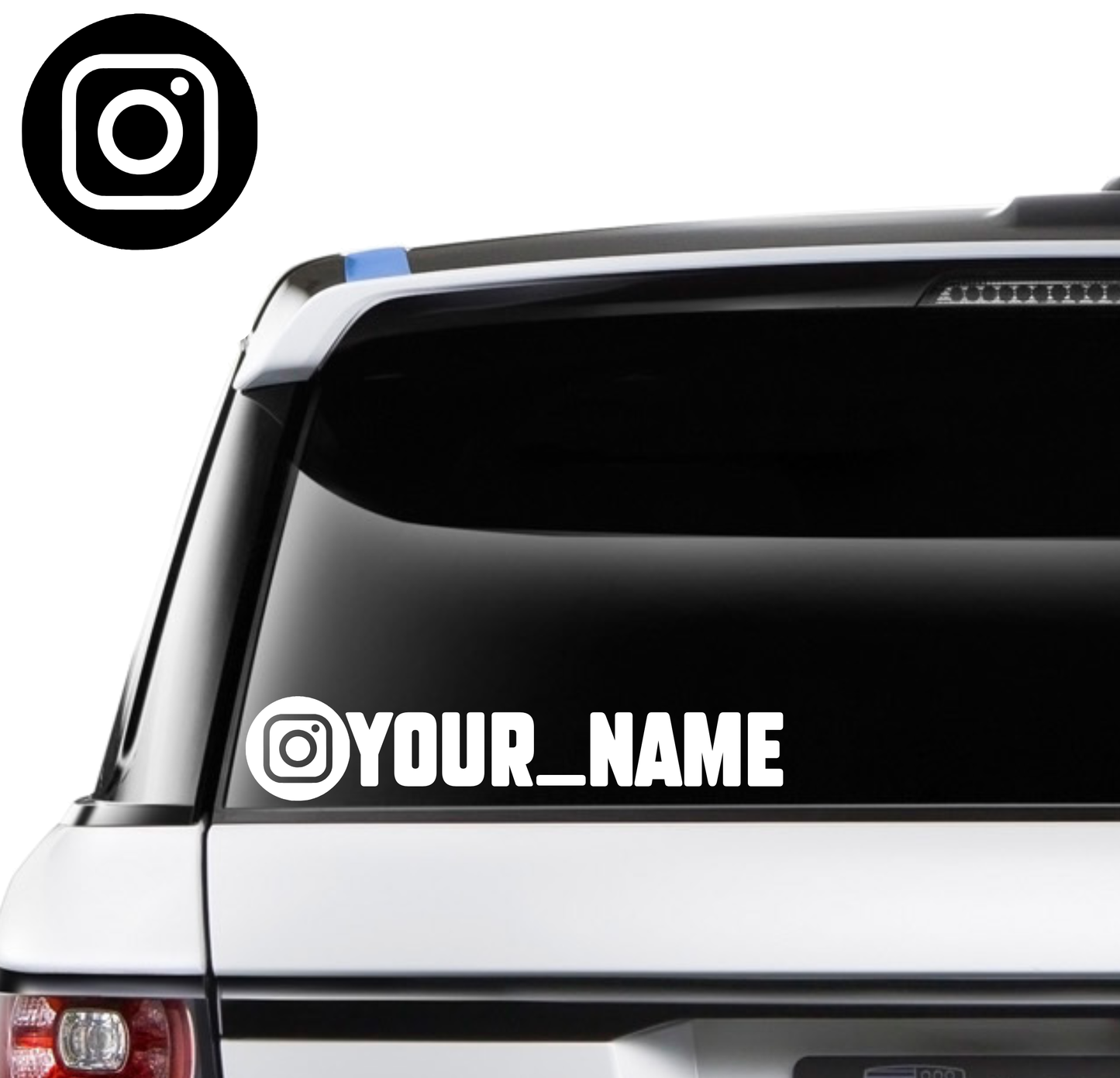 Custom Instagram Name Decal - 250mm