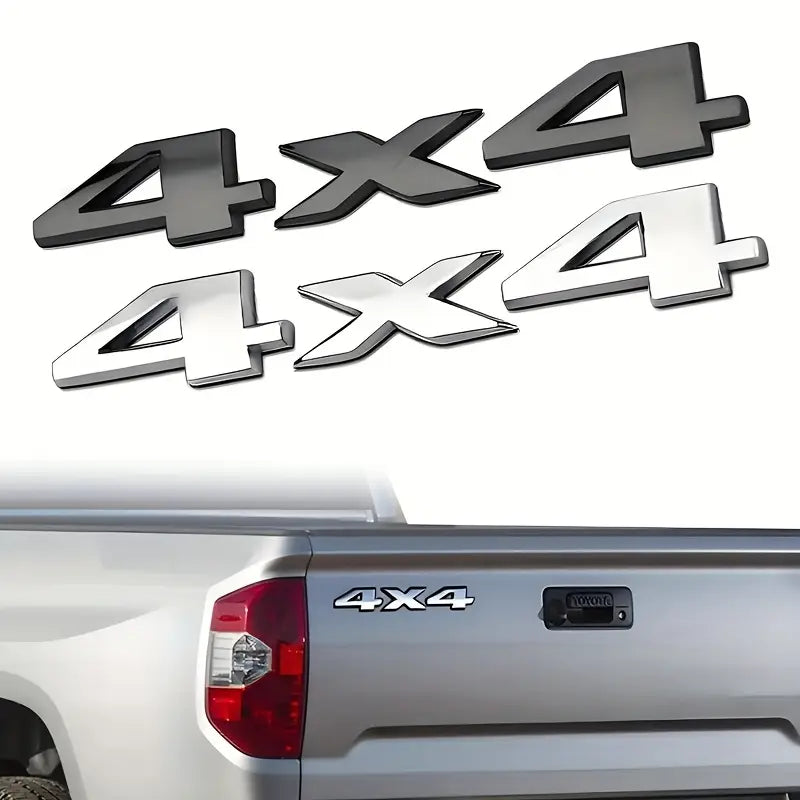 3D Pressed Metal Emblem - 4x4 Badge