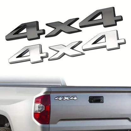 3D Pressed Metal Emblem - 4x4 Badge