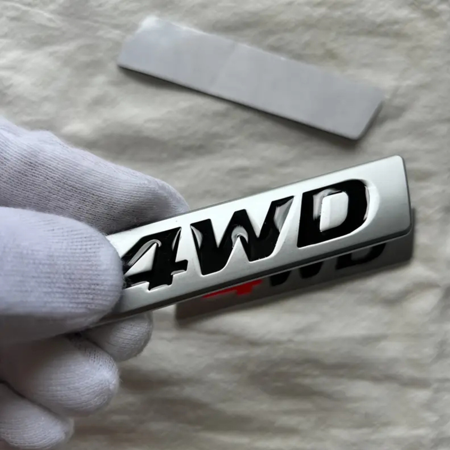 3D Pressed Metal Emblem - 4WD Badge