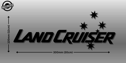 Landcruiser with Southern Cross Side Decals - Twin Pack