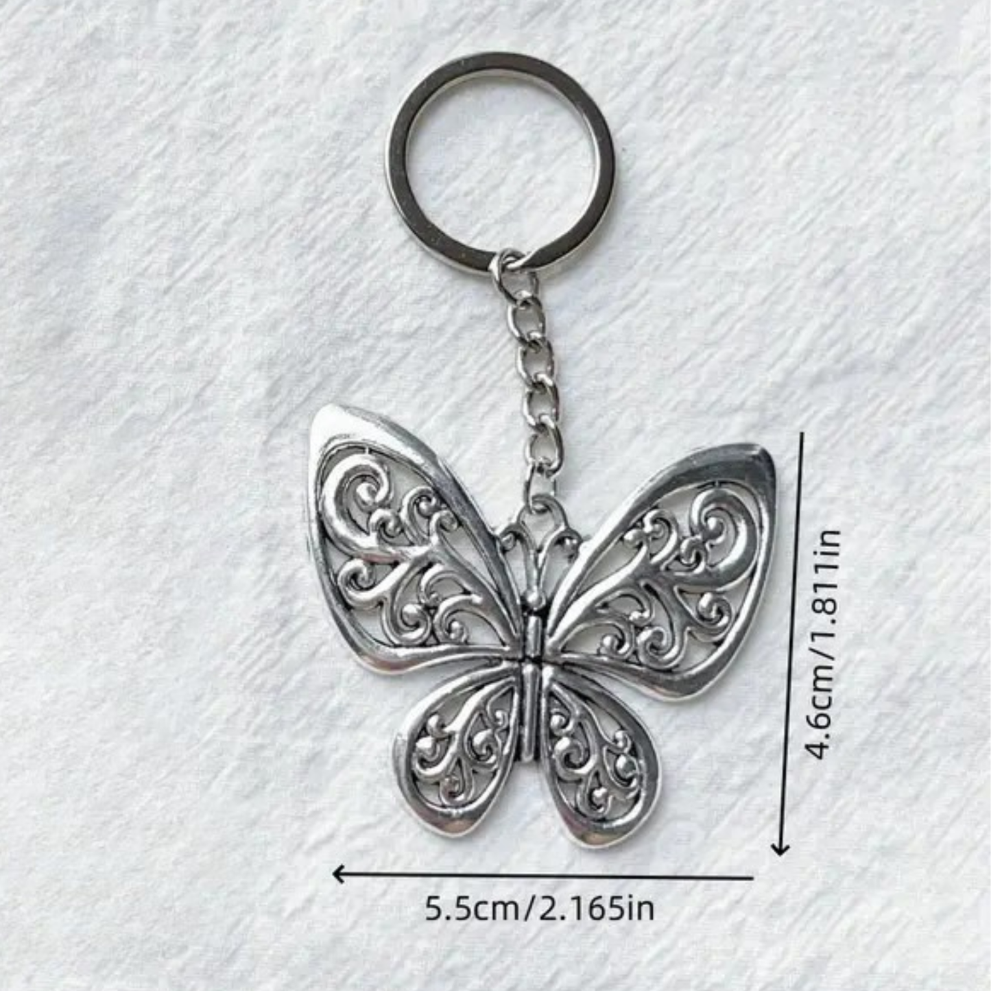 Large Butterfly Keyring