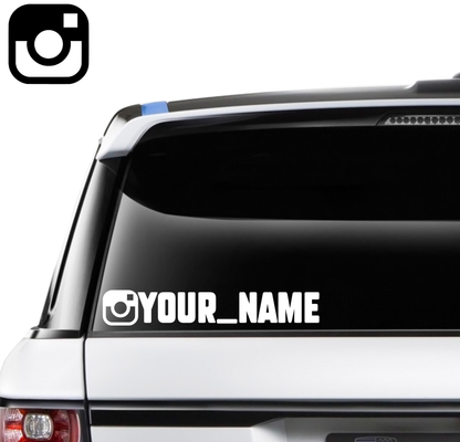Custom Instagram Name Decal - 250mm