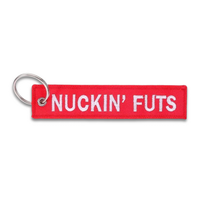 Nuckin' Futs Keyring Jet Tag