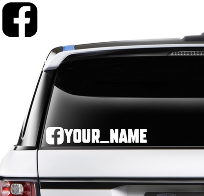 Custom Facebook Name Decal - 250mm